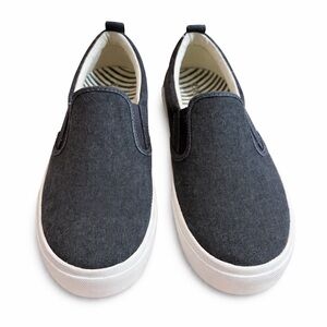 Taos Rubber Soul Canvas Slip-On Sneakers Charcoal Gray Comfort Shoes Women’s 8.5